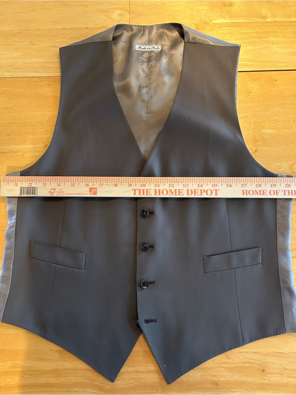 Classic Double-Breasted Brown Men's Jacket and Vest - Picture 14 of 16